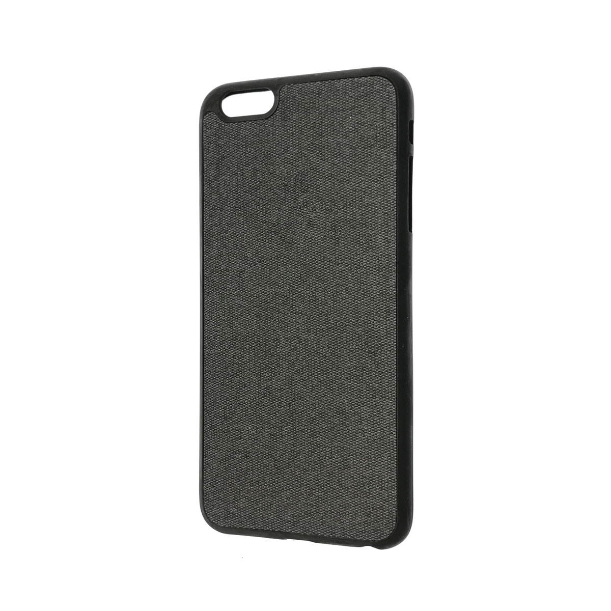 Чехол накладка для APPLE iPhone 6 Plus, 6S Plus, экокожа, силикон, джинс, цвет черный.