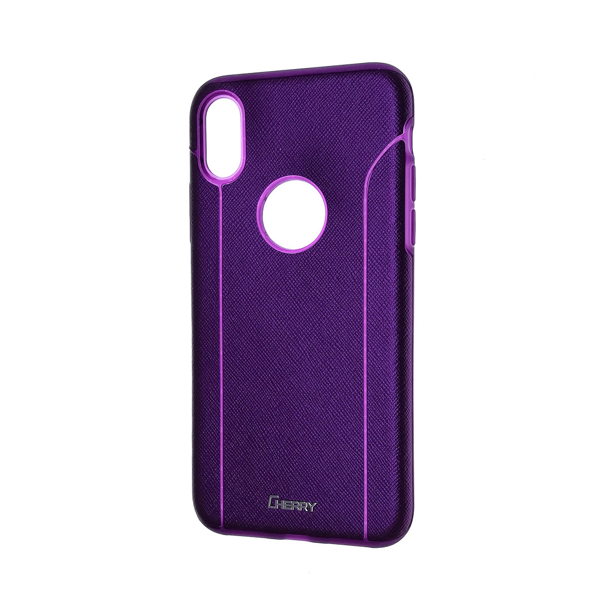Чехол накладка Cherry II для APPLE iPhone X, силикон, цвет фиолетовый. Чехол накладка Cherry II для APPLE iPhone X, силикон, цвет фиолетовый.