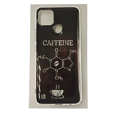 Чехол накладка для Realme C21Y, C25Y, силикон, рисунок CAFFEINE