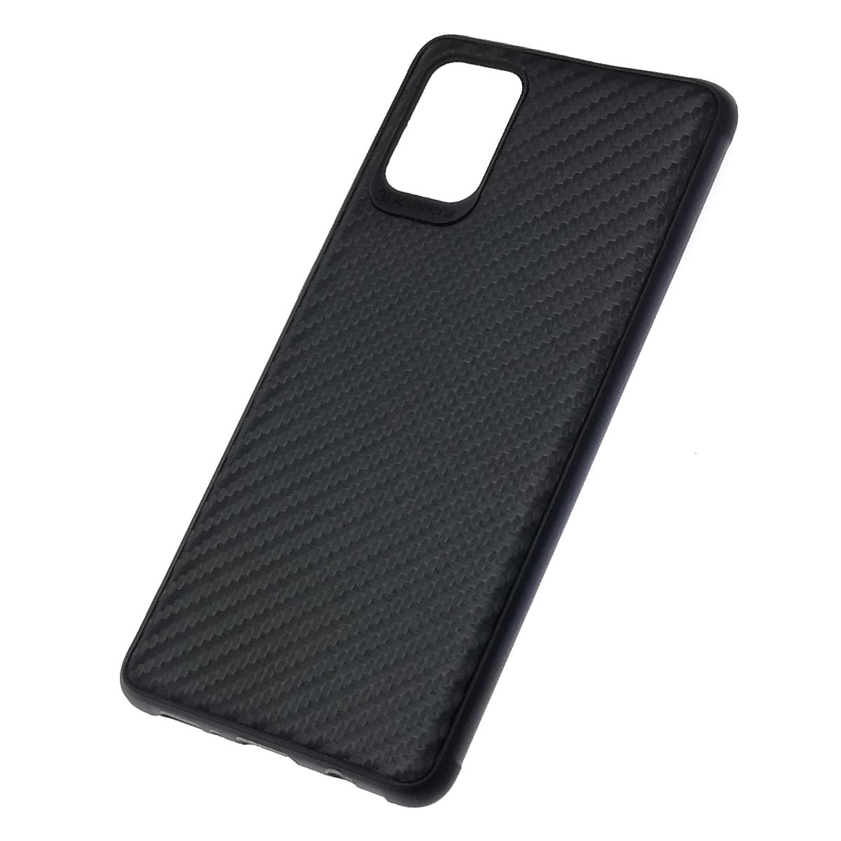 Чехол накладка для SAMSUNG Galaxy A71 (SM-A715), силикон, карбон, цвет черный