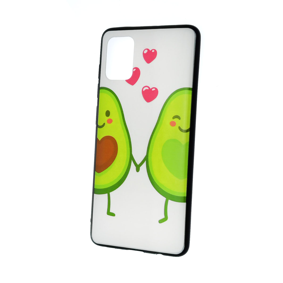 Чехол накладка для SAMSUNG Galaxy A51 (SM-A515), силикон, рисунок Авокадо Любовь.