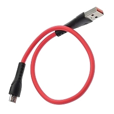 Кабель MRM G04 Micro USB, 3.1A, длина 30 см, цвет красный