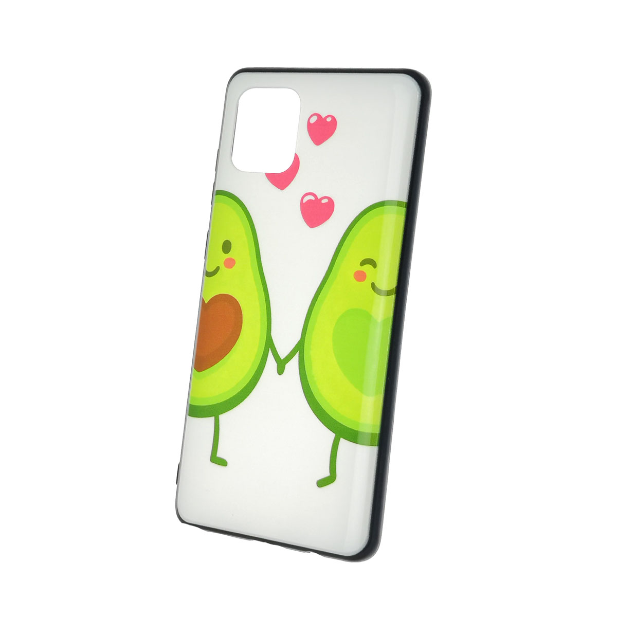 Чехол накладка для SAMSUNG Galaxy A81 (SM-AN815F), Note 10 Lite (SM-N770), силикон, рисунок Авокадо Любовь.
