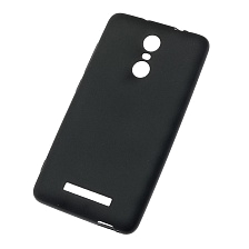 Чехол накладка для XIAOMI Redmi Note 3, Note 3 Pro, силикон, цвет черный.
