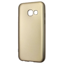 Чехол накладка J-Case THIN для SAMSUNG Galaxy A3 2017 (SM-A320), силикон, цвет золотистый