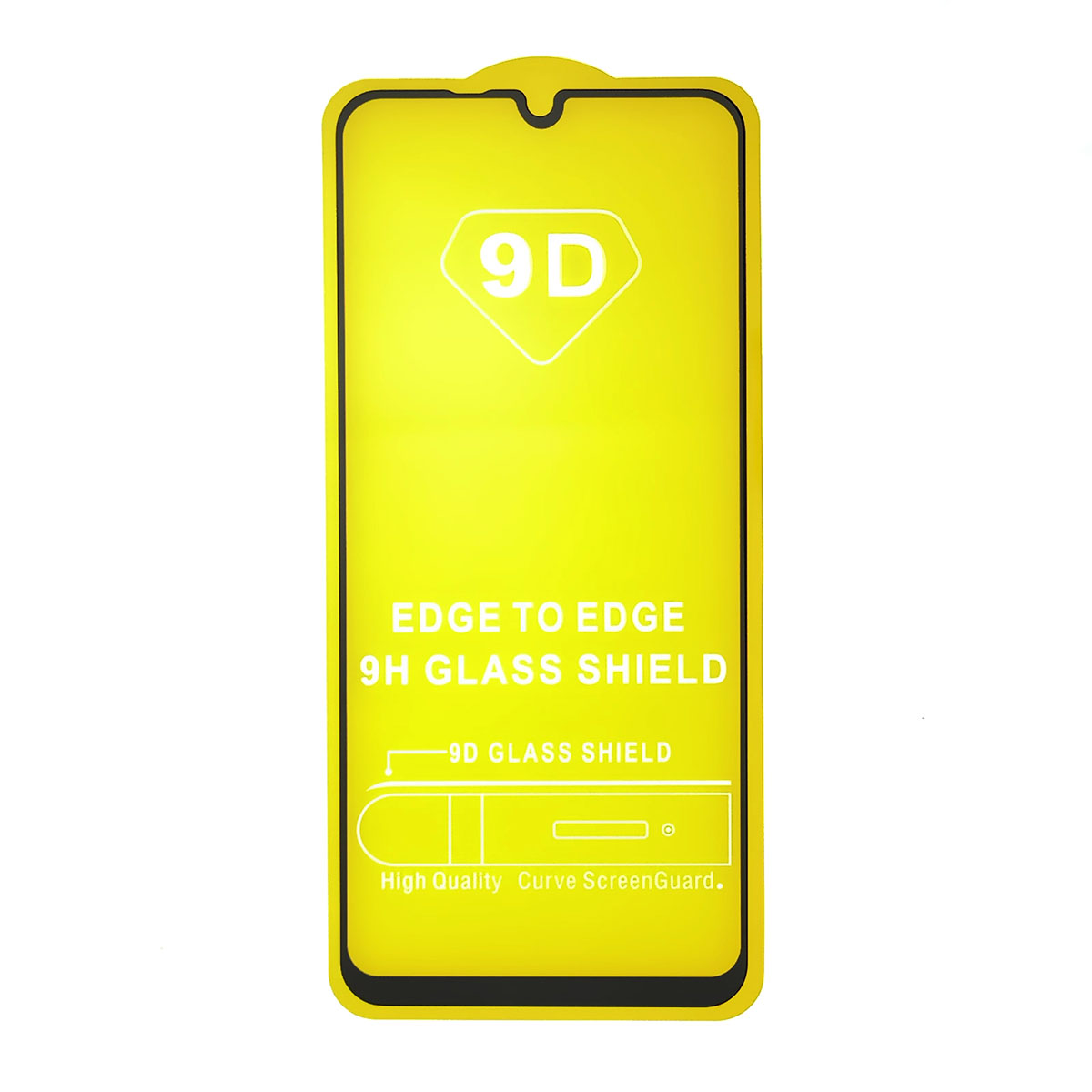 Защитное стекло 9D для HUAWEI Honor 9A (MOA-LX9N, MED-LX9N), Play 9A, Y6p, цвет канта черный