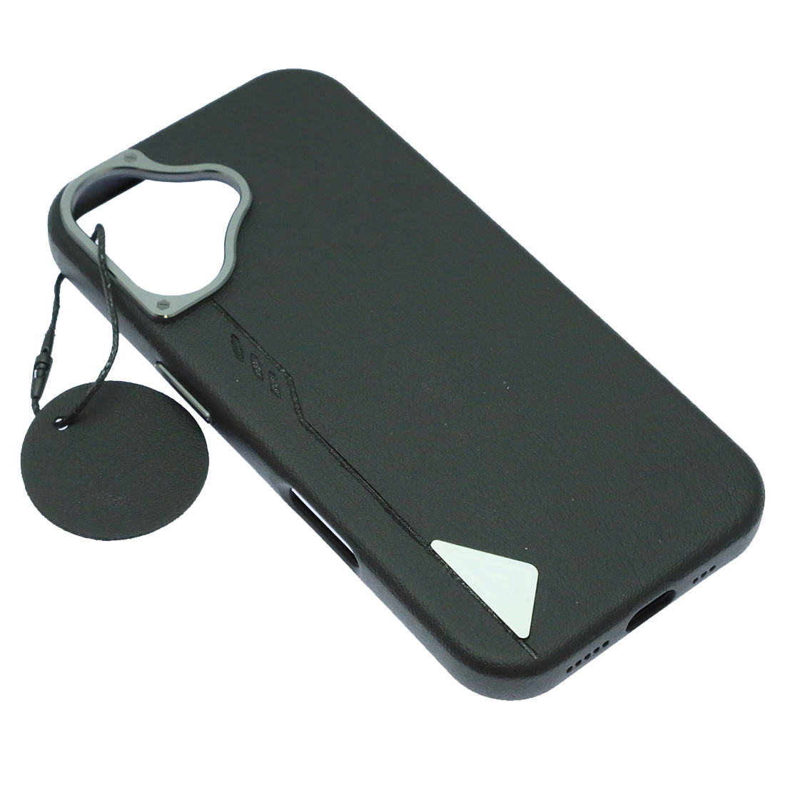 Чехол накладка Cabbeen с поддержкой MagSafe для APPLE iPhone 17, экокожа, бархат, цвет черный