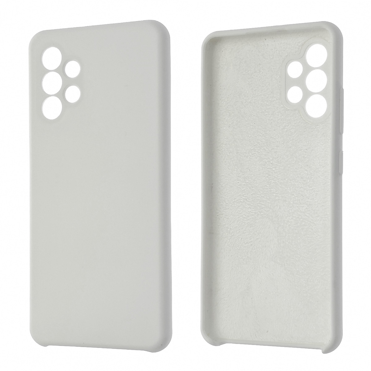 Чехол накладка Silicon Cover для SAMSUNG Galaxy A32 4G (SM-A325F), силикон, бархат, цвет белый