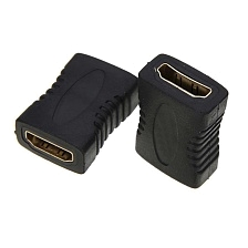 Переходник соединитель H12 HDMI F-F, HDMI (F) мама - HDMI (F) мама, цвет черный