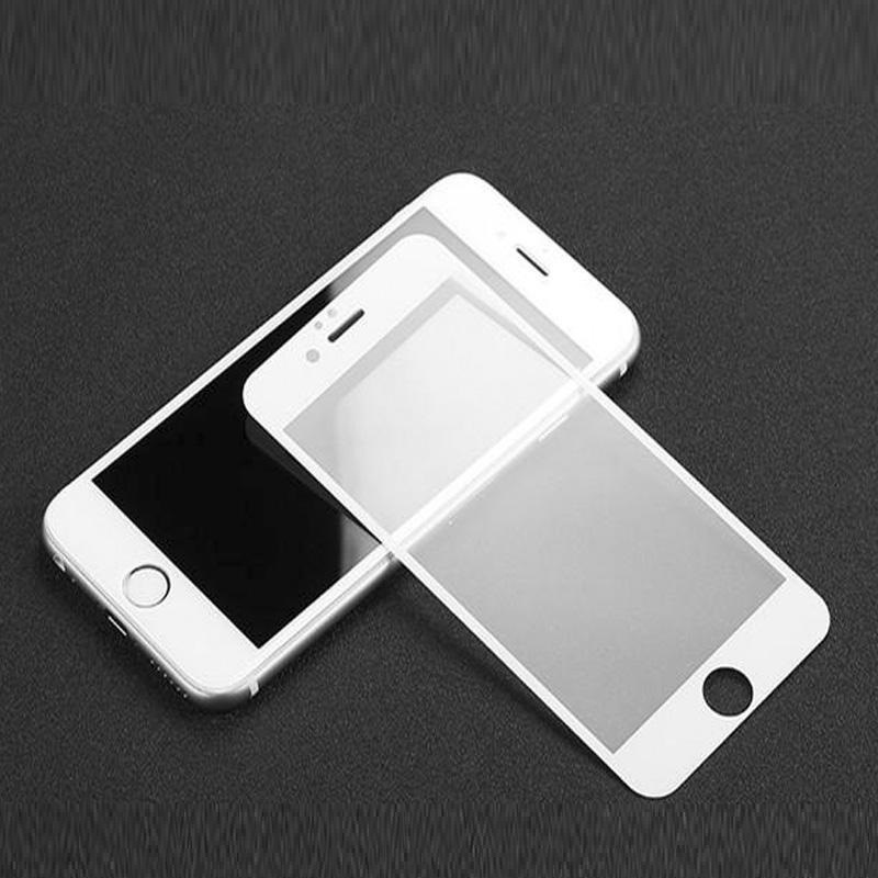 Защитное стекло 3D для APPLE iPhone 6/6S (4.7") белый кант TIGER.