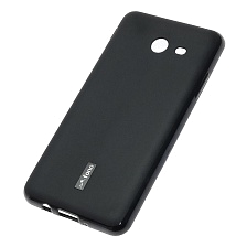 Чехол накладка FONO для SAMSUNG Galaxy J5 2017 (SM-J530), силикон, с защитной пленкой, цвет черный