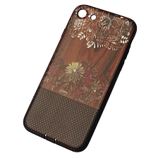 Чехол накладка для APPLE iPhone 7, силикон, рисунок Цветы на дереве стиль 03