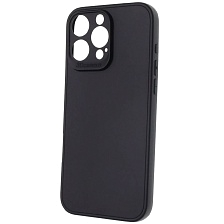Чехол накладка для APPLE iPhone 16 Pro Max, защита камеры, силикон, цвет черный