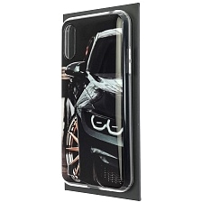Чехол накладка Vinil для SAMSUNG Galaxy M01 (SM-M015) силикон, рисунок Mercedes AMG