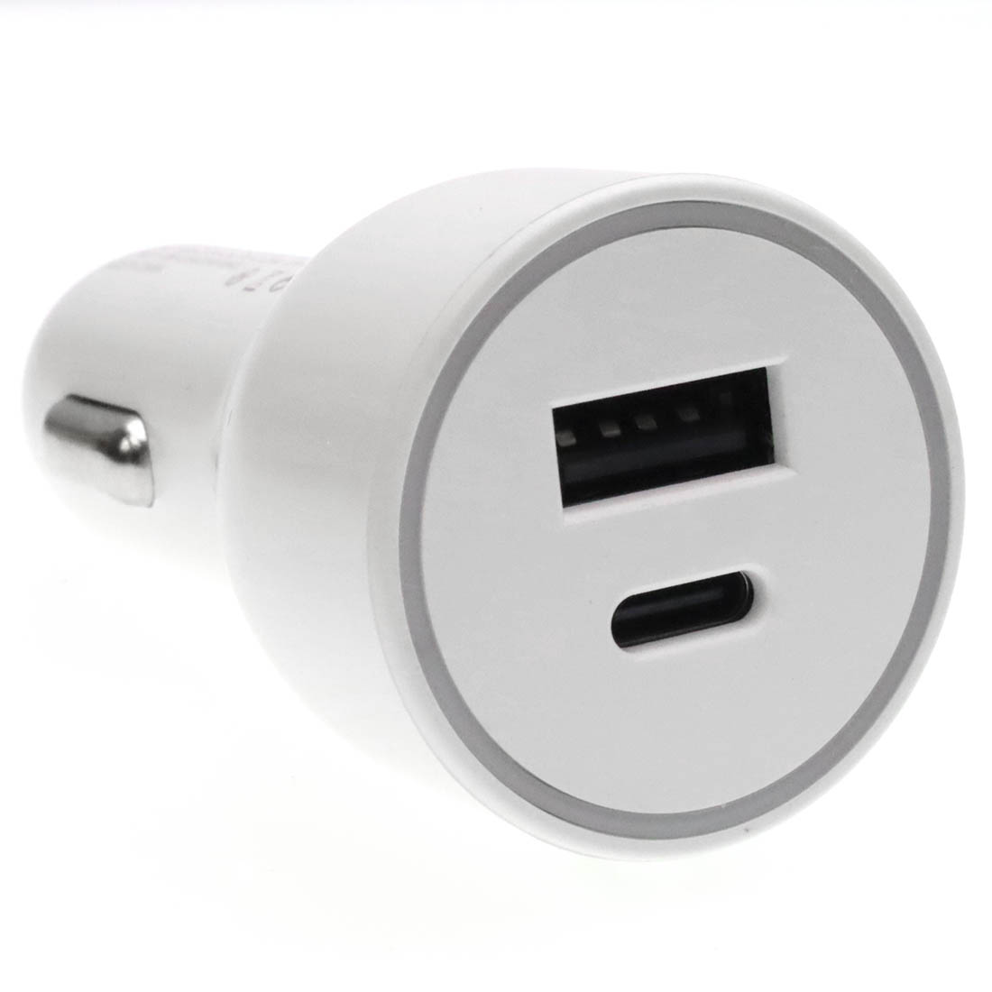 АЗУ (Автомобильное зарядное устройство) QAYAN QCC-107, 38W, 1 USB Type C, 1 USB, PD, QC3.0, цвет белый АЗУ (Автомобильное зарядное устройство) QAYAN QCC-107, 38W, 1 USB Type C, 1 USB, PD, QC3.0, цвет белый