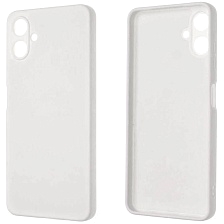 Чехол накладка NANO для SAMSUNG Galaxy A06, защита камеры, силикон, бархат, цвет белый