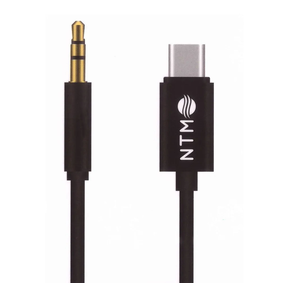 Аудио кабель, переходник NTM FM4-407 USB Type C на AUX Jack 3.5 mm, длина 1 метр, цвет черный