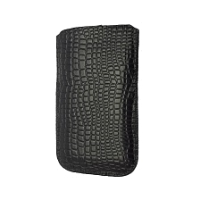 Чехол кармашек универсальный, экокожа, цвет черный Размер 3.