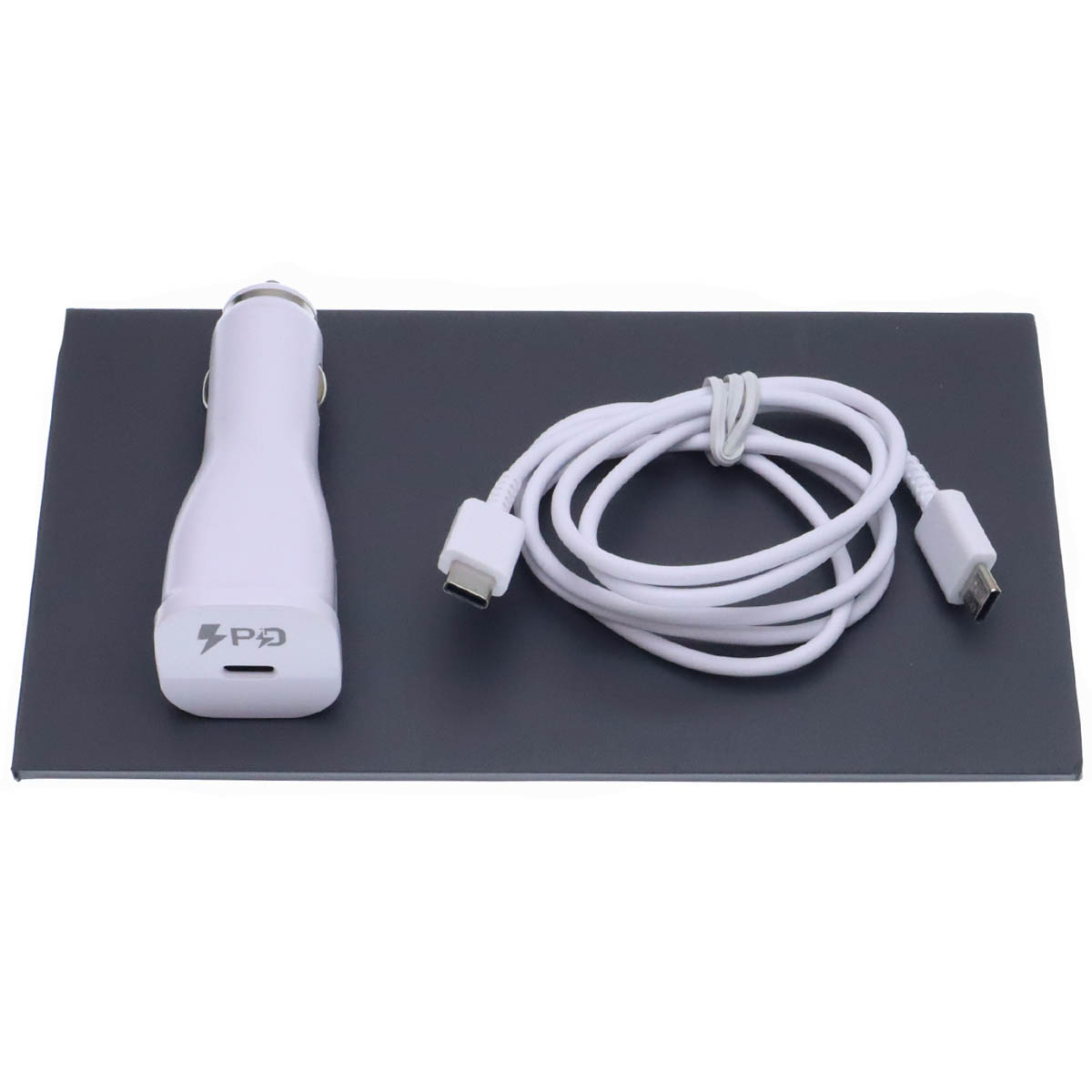 АЗУ (Автомобильное зарядное устройство) EP-TA845 (EP-LN915A) c кабелем USB Type C на USB Type C, длина 1 метр, цвет белый
