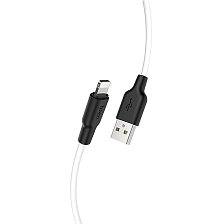 Кабель HOCO X21 Plus, USB на Lightning 8-pin, до 2.4A, силикон, длина 2 метра, цвет черно белый Кабель HOCO X21 Plus, USB на Lightning 8-pin, до 2.4A, силикон, длина 2 метра, цвет черно белый