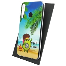 Чехол накладка Vinil для HUAWEI Honor 9C, Honor P40 Lite E, Y7P, силикон, рисунок AVOCADO тунц тунц