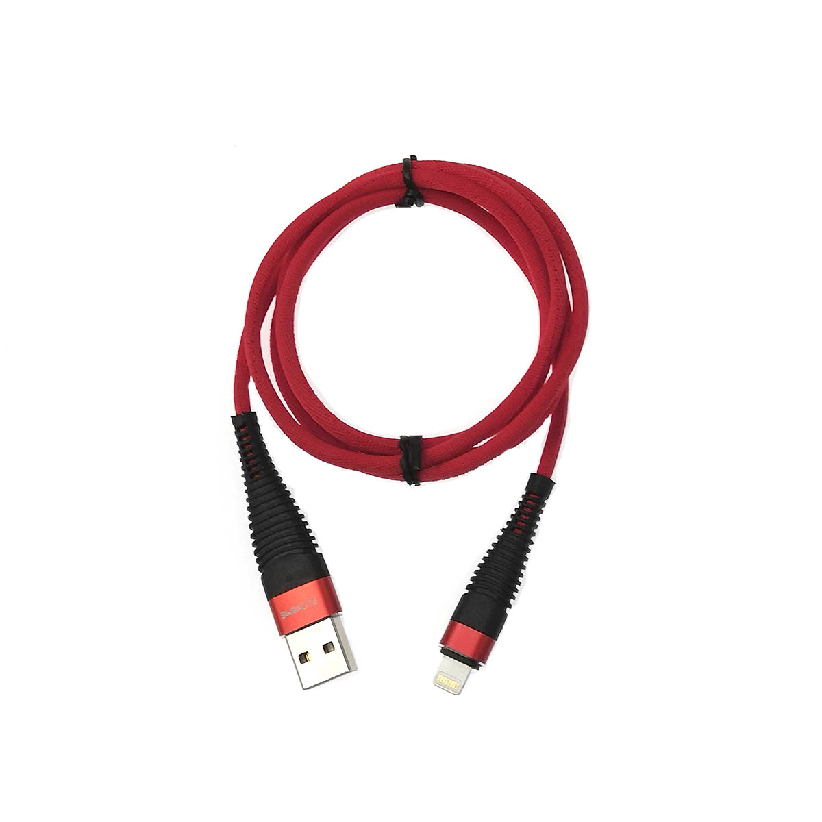 Кабель FLOVEME Lightning 8 pin, 2A, длина 1 метр, цвет черно красный