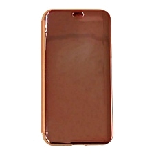 Чехол книжка для APPLE iPhone 11 Pro, крышка зеркало, цвет оранжевый