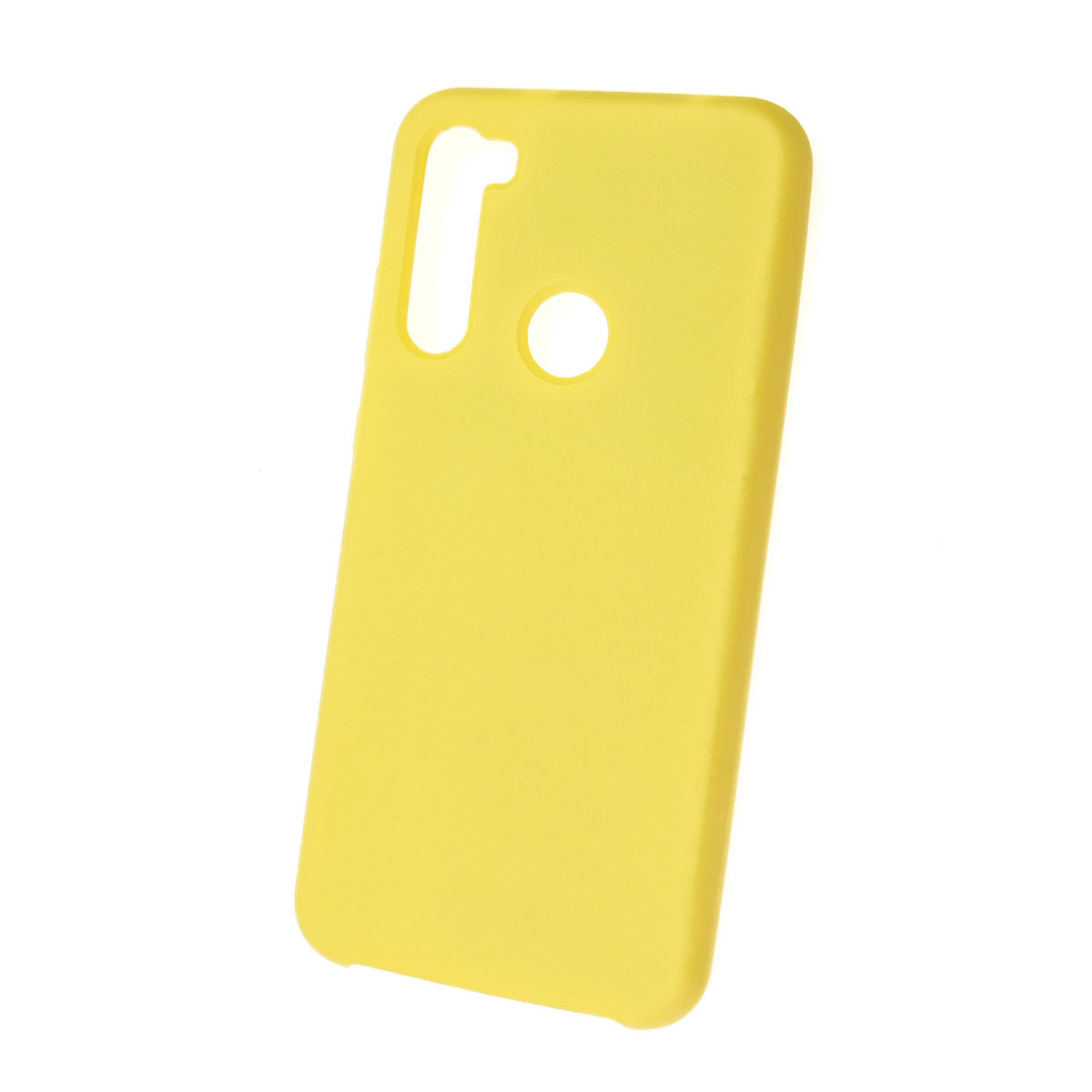 Чехол накладка Silicon Cover для XIAOMI Redmi Note 8T, силикон, бархат, цвет желтый.