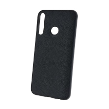 Чехол накладка для HUAWEI Honor 9C, Honor P40 Lite E, силикон, под кожу, цвет черный.