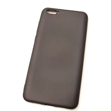 Чехол накладка для XIAOMI Mi 6 Plus, силикон, цвет черный.