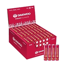 Батарейка DAEWOO ENERGY LR03 AAA Shrink 4 Alkaline 1.5V Батарейка DAEWOO ENERGY LR03 AAA Shrink 4 Alkaline 1.5V