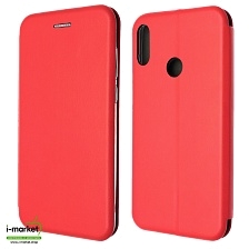 Чехол книжка STYLISH для ASUS ZenFone MAX Pro M2 ZB631KL, экокожа, визитница, цвет красный