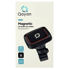 Автомобильный магнитный держатель QAYAN QH-122 для смартфона, в решетку воздуховода, цвет черный