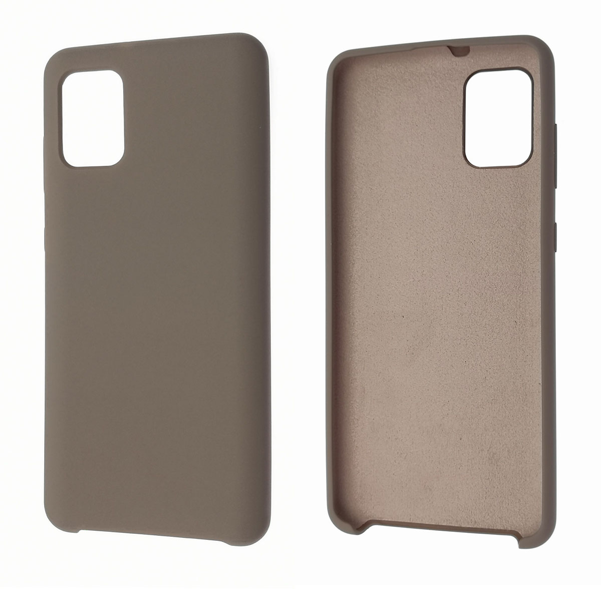 Чехол накладка Silicon Cover для SAMSUNG Galaxy A31 (SM-A315), силикон, бархат, цвет лаванда.