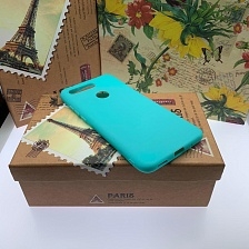 Чехол-накладка для HUAWEI Honor View 20 / Honor V20 (PCT-L29) силиконовая матовая, цвет бирюзовый.