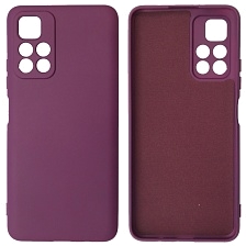 Чехол накладка NANO для XIAOMI Redmi Note 11 5G, Redmi Note 11T 5G, XIAOMI Poco M4 Pro 5G, силикон, бархат, цвет темно пурпурный