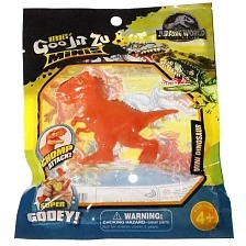 Тянущаяся игрушка динозавр Goo Jit Zu (Гуджитсу), цвет оранжевый
