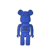 Наклейка BEARBRICK, пластик, цвет синий