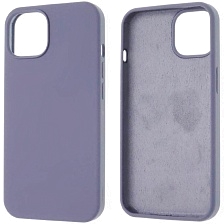 Чехол накладка Silicon Case для APPLE iPhone 14 (6.1), силикон, бархат, цвет космический серый Чехол накладка Silicon Case для APPLE iPhone 14 (6.1), силикон, бархат, цвет космический серый