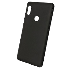 Чехол накладка для XIAOMI Redmi Note 5, Note 5 Pro, силикон, цвет черный.