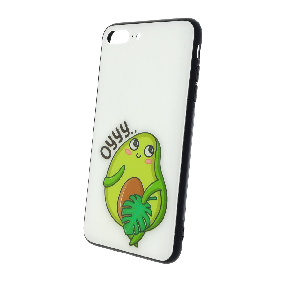 Чехол накладка для APPLE iPhone 7 Plus, iPhone 8 Plus, силикон, стекло, рисунок AVOCADO Oyyy.... Чехол накладка для APPLE iPhone 7 Plus, iPhone 8 Plus, силикон, стекло, рисунок AVOCADO Oyyy....