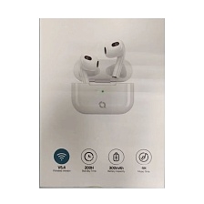 Гарнитура (наушники с микрофоном) беспроводная, QAYAN QTWS-173, чехол с карабином, цвет белый