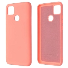 Чехол накладка Silicon Cover для XIAOMI Redmi 9C, Redmi 10A, силикон, бархат, цвет коралловый