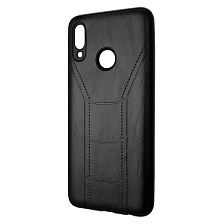 Чехол накладка R3 для HUAWEI P Smart 2019, Honor 10 Lite 2019, силикон, под кожу, цвет черный