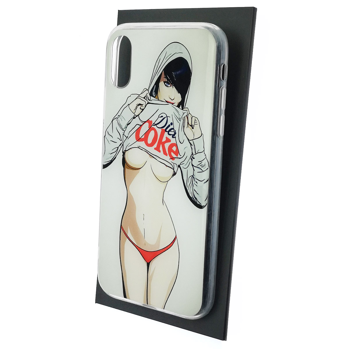 Чехол накладка для APPLE iPhone XR, силикон, глянцевый, рисунок Dier Coke