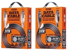 Кабель REMAX RC-C037 USB Type-C на USB Type-C, 30W, длина 1.2 метра, цвет черный