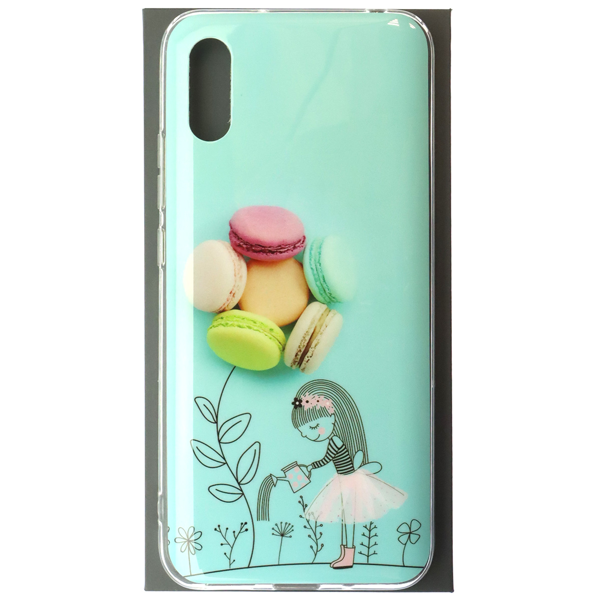 Чехол накладка для XIAOMI Redmi 9A, силикон, рисунок Пончики Чехол накладка для XIAOMI Redmi 9A, силикон, рисунок Пончики