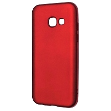 Чехол накладка Fashion Case для SAMSUNG Galaxy A3 2017 (SM-A320), силикон, цвет красный
