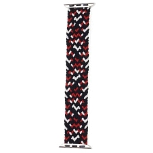 Ремешок для часов Apple Watch 38-40 мм, нейлон, узор плетение, цвет черно бело красный