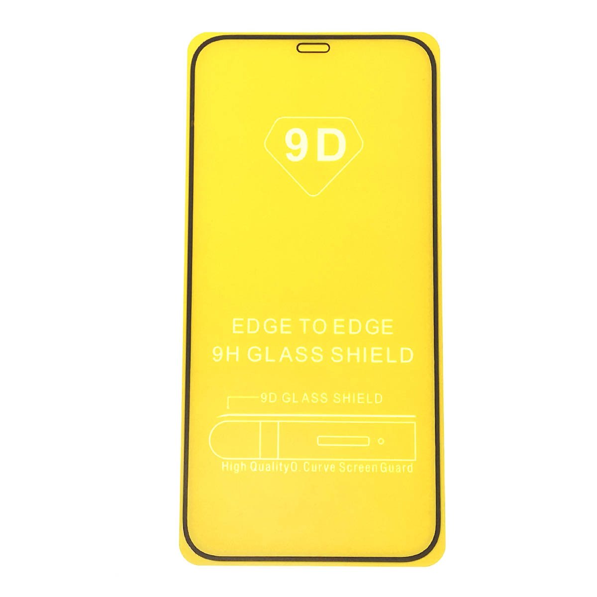 Защитное стекло 9D для APPLE iPhone 12 (6.1"), iPhone 12 Pro (6.1"), цвет окантовки черный